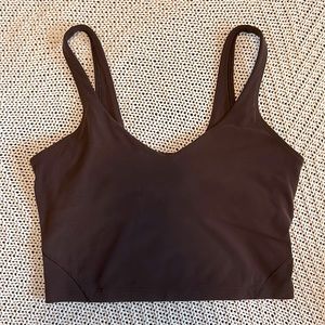 Brown Align crop tank top size 8